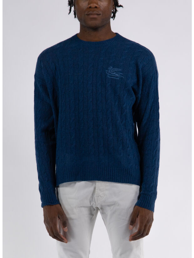 PULLOVER IN LANA TRECCIATO, 200, large