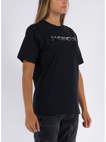 T-SHIRT GIROCOLLO CON LOGO, , small