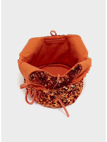 BORSA TOTE CON PAILLETTES MINI, 429 ORANGE, small