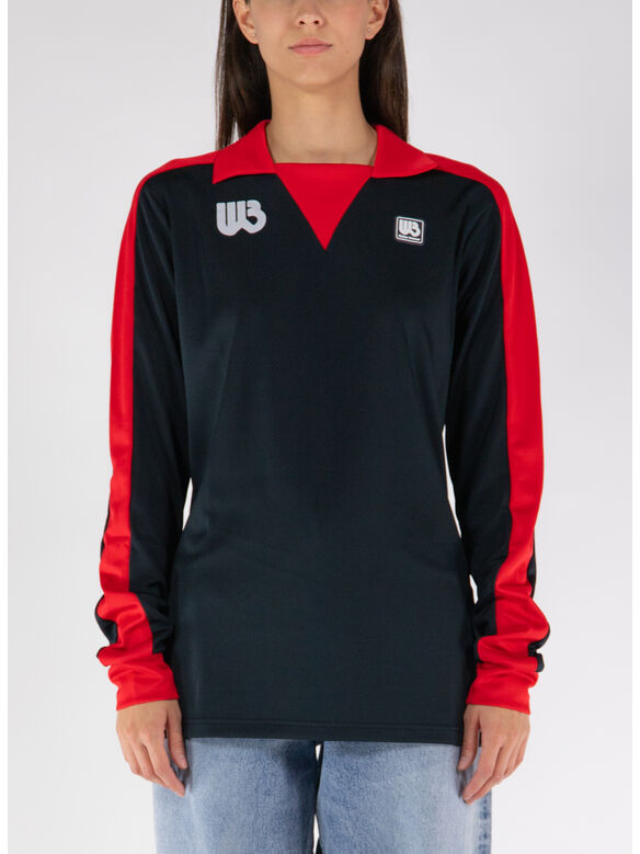 CAMICIA HOME JERSEY, BLACK AND RED, medium