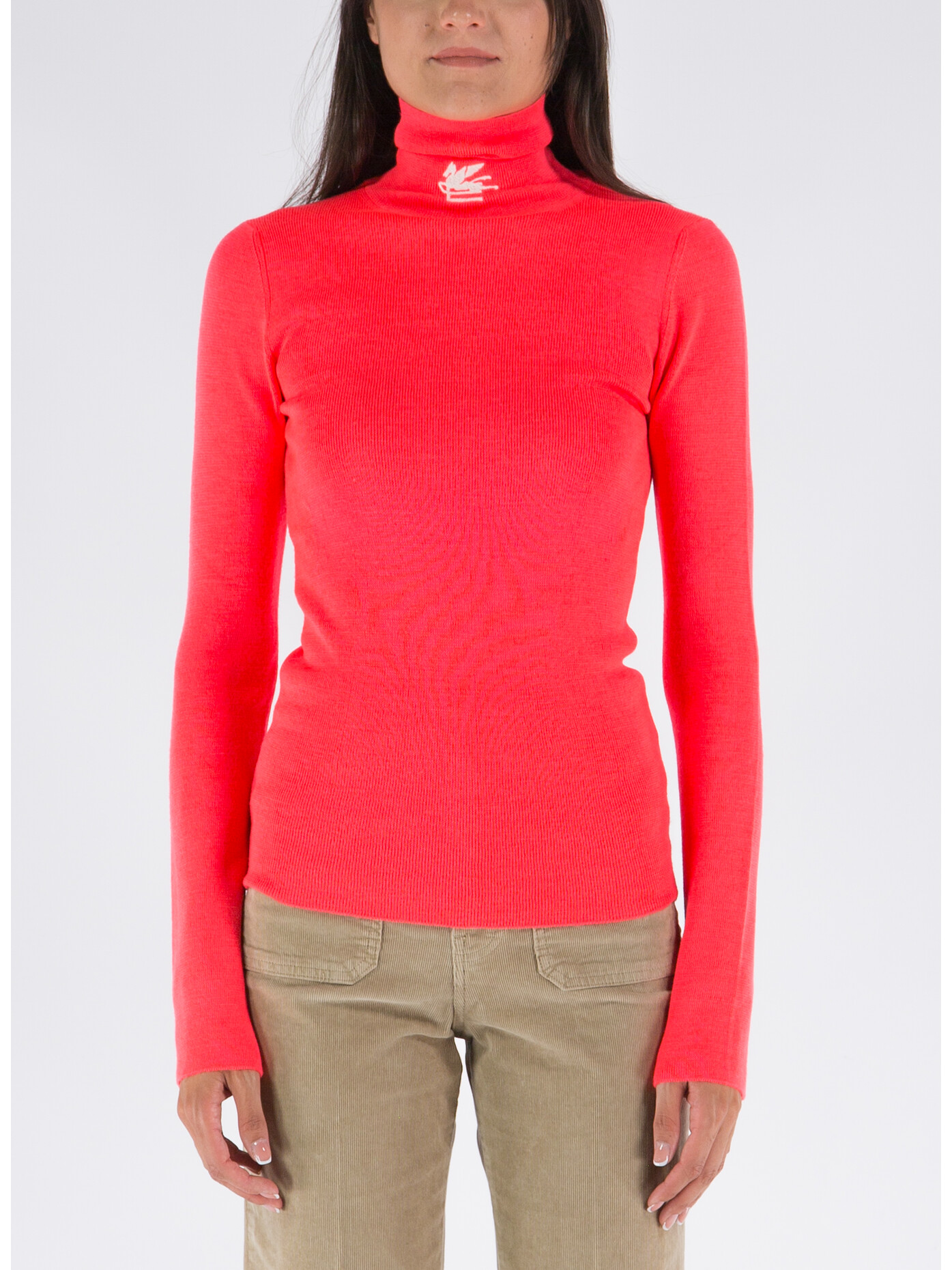 Maglia collo alto fluo shop