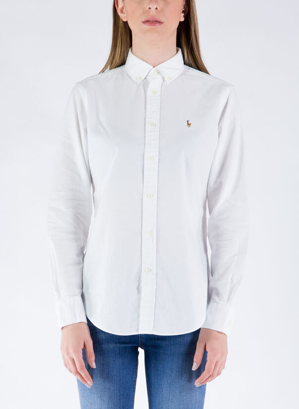 CAMICIA OXFORD, 003BSRWHITE, large
