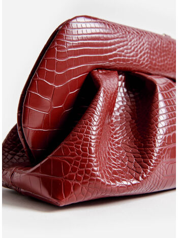 BORSA A MANO TIA CROCO, PRUNE, small