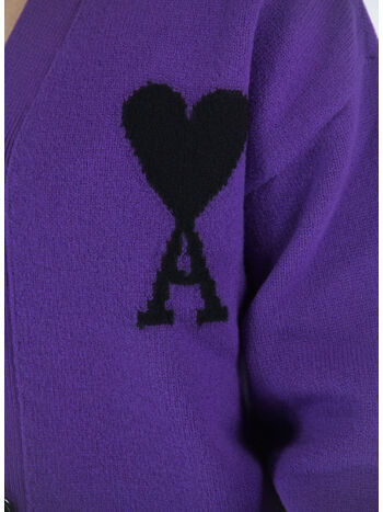 CARDIGAN ADC, 501 PURPLE/BLACK, small