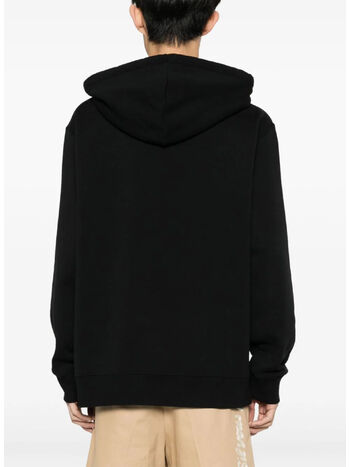 FELPA HOODIE CON LOGO, 10 BLACK, small