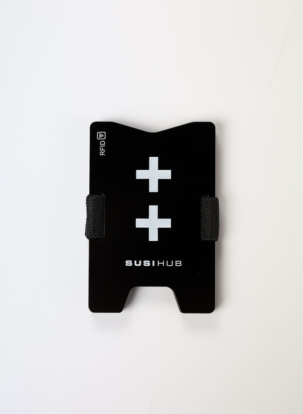 PORTACARTE DOUBLE-CROSS, BLACK, large