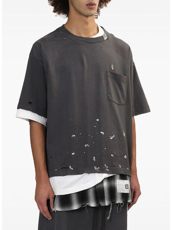 T-SHIRT TRIPLE LAYERED, BLACK, small