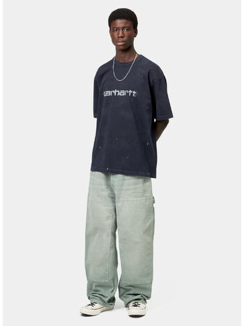 T-SHIRT PAINTER, 1CEJ Dark Navy, destroy wash, splatter, small