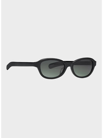 OCCHIALE PRIEST, 325 SOLID BLACK / GREEN GRADIENT LENS, small