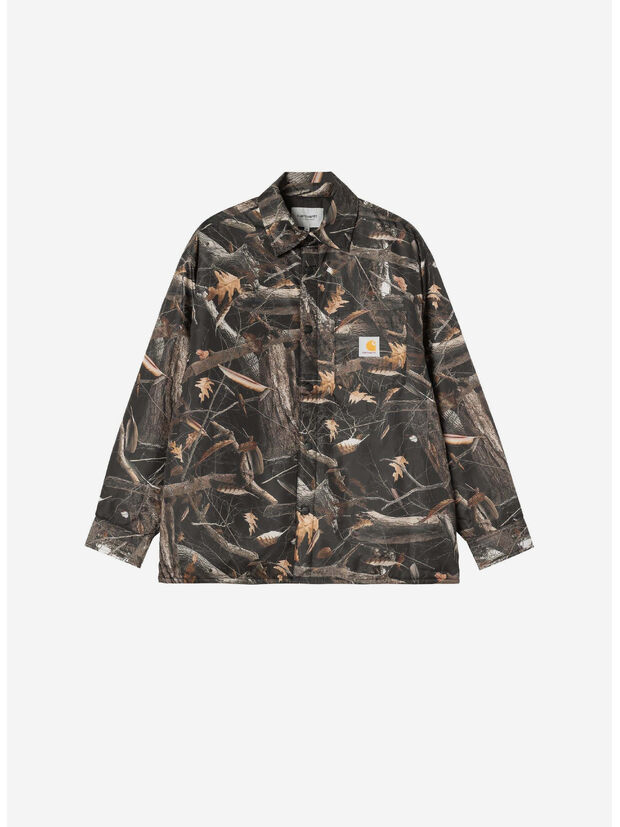 CAMICIA KANDLER, 3X5XX Camo Feather Tree, Black, large