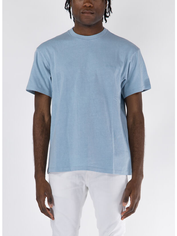 T-SHIRT DUSTER SCRIPT, 0W9GD MISTY SKY, large