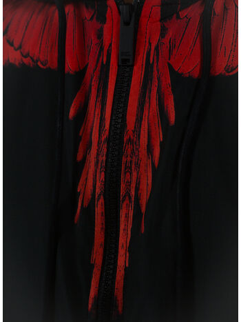 GIUBBOTTO ICON WINGS PAD COMFY, 1025 BLACK RED, small