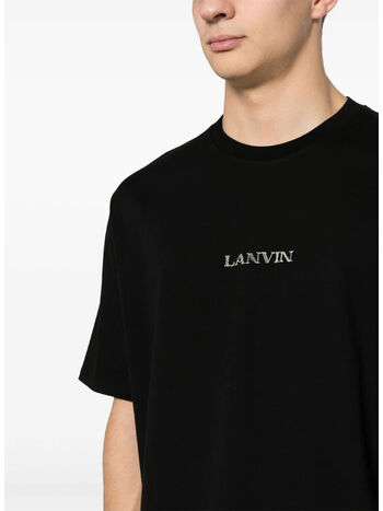 T-SHIRT EMBROIDERED, 10 BLACK, small