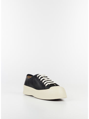 SCARPA PABLO STRINGATA IN PELLE NERA, 00N99 BLACK, small