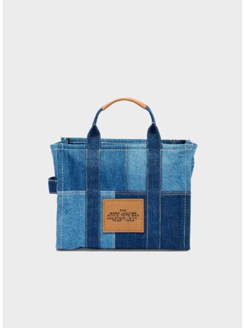 BORSA THE DENIM MEDIUM TOTE, 422 BLUE DENIM, small