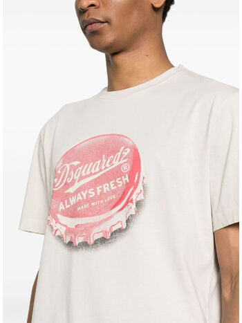 T-SHIRT REGULAR FIT TEE, 800 MASTIC BEIGE, small