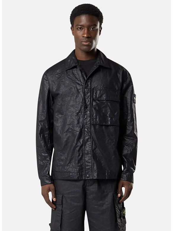 OVERSHIRT ORGANIC-LOOK, V0029 BLACK, medium