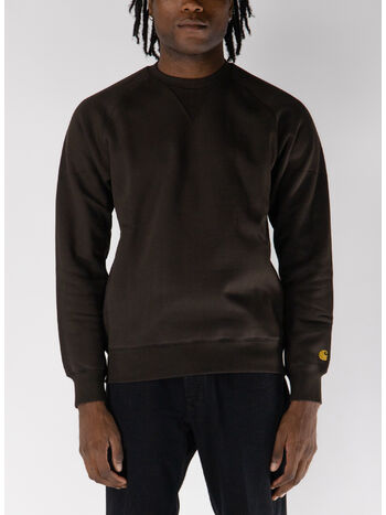 FELPA GIROCOLLO CHASE, 00WXX TOBACCO/GOLD, small