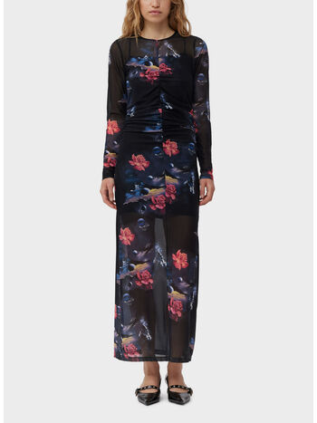 ABITO RUCHED LONG, 099 BLACK, small