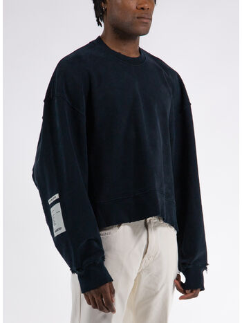 FELPA CREWNECK OVERSIZED, K02-800 HEAVY TERRY BLACK, small
