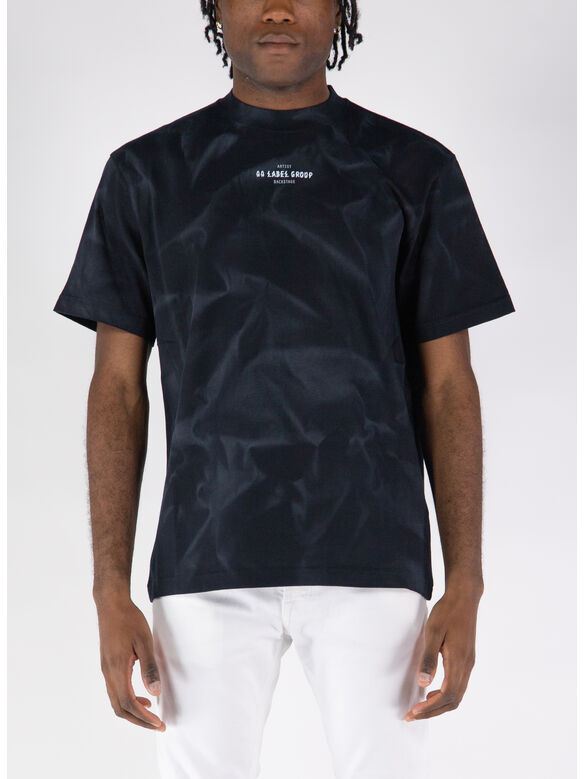 T-SHIRT SMOKE, P411 BLACK + SMOKE EFFECT, medium