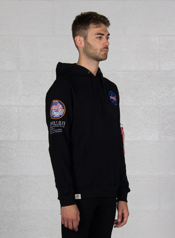 FELPA APOLLO 11 HOODY, 03BLACK, small