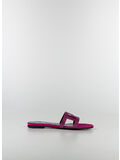 SANDALI BASSI CON CRISTALLI GRECA MAZE, 1PK3V GLOSSY PINK-ORO VERSACE, thumb