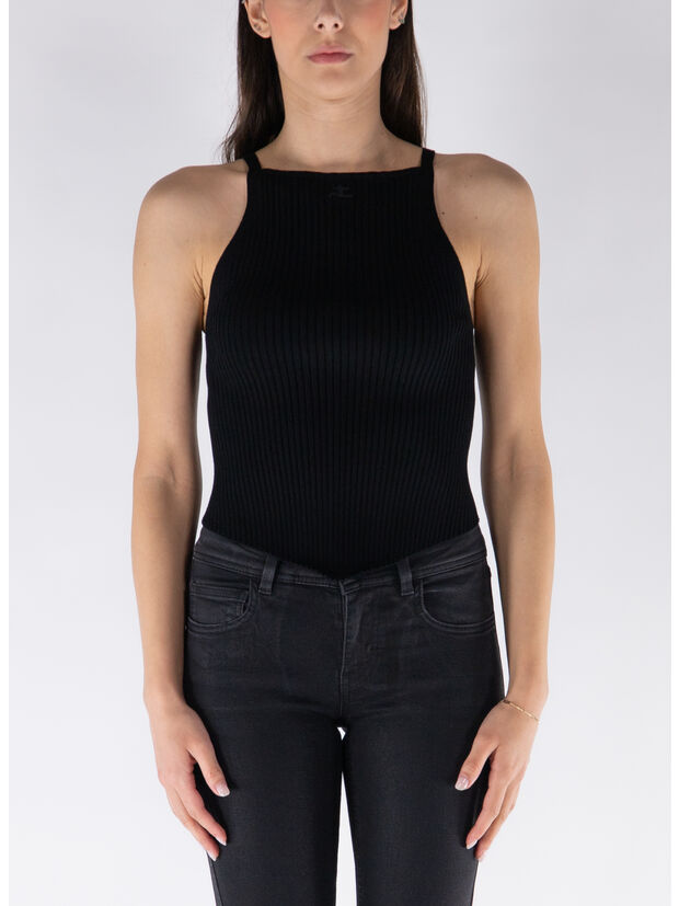 TOP RIB KNIT POINTY, 9999 BLACK, large