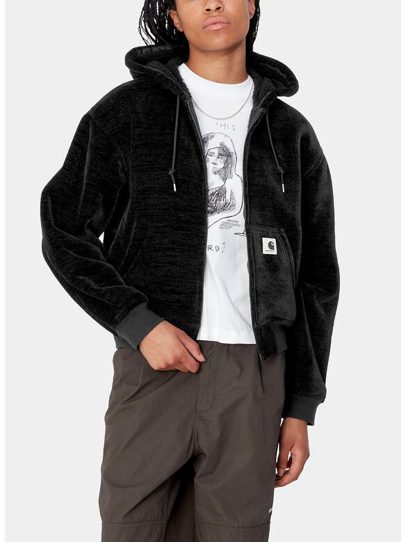 FELPA FULL ZIP  OG ACTIVE, 89XX BLACK, medium