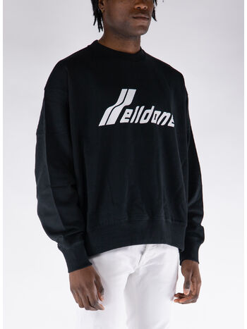 FELPA CREW WAPPEN, BLACK, small