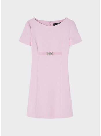 ABITO STRETCH  IN VISCOSA CREPE, 1PR20 PALE PINK, small