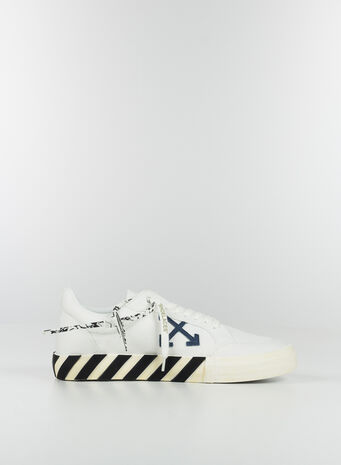 SCARPA BASSA VULCANIZZATA CANVAS, 0146WHITENAVY, small