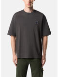 T-SHIRT COMBED ORGANIC COTTON JERSEY, V0062 LEAD GREY, thumb
