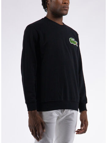 FELPA CREW LOGO, BLACK, small
