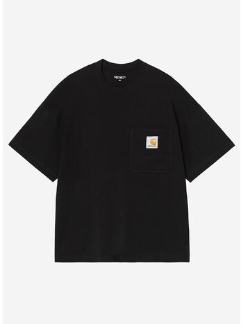 T-SHIRT S/S WORK POCKET, 89XX BLACK, small
