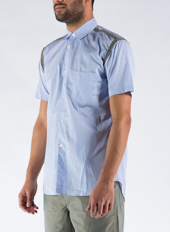 CAMICIA CDG SHIRT, STRIPEKHAKI, small