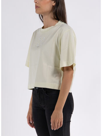 T-SHIRT SMALL ARROW PEARLS CROP, , small