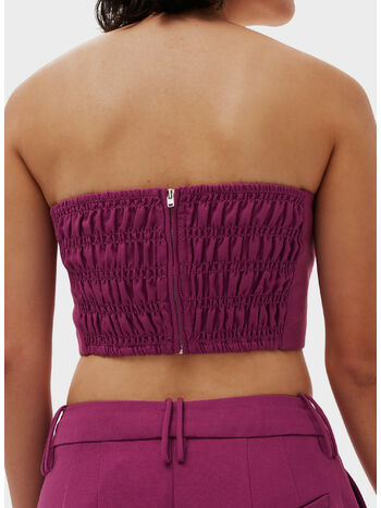 TOP SUMMER SUITING SLEEVELESS, 520 PURPLE WINE, small