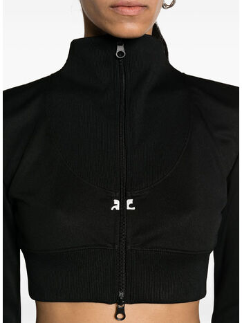 FELPA MAXI RIB TRACKSUIT CROPPED, 9999 BLACK, small