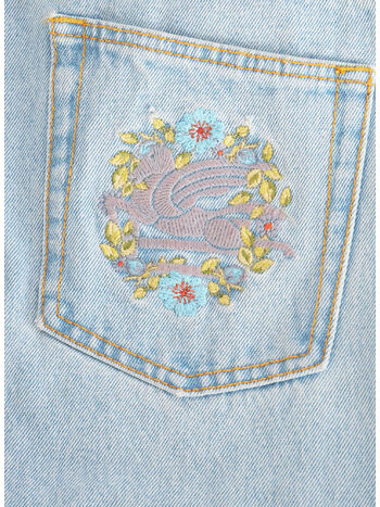 JEANS BAGGY CON RICAMO, S9000 VARIANTE ABBINATA, small