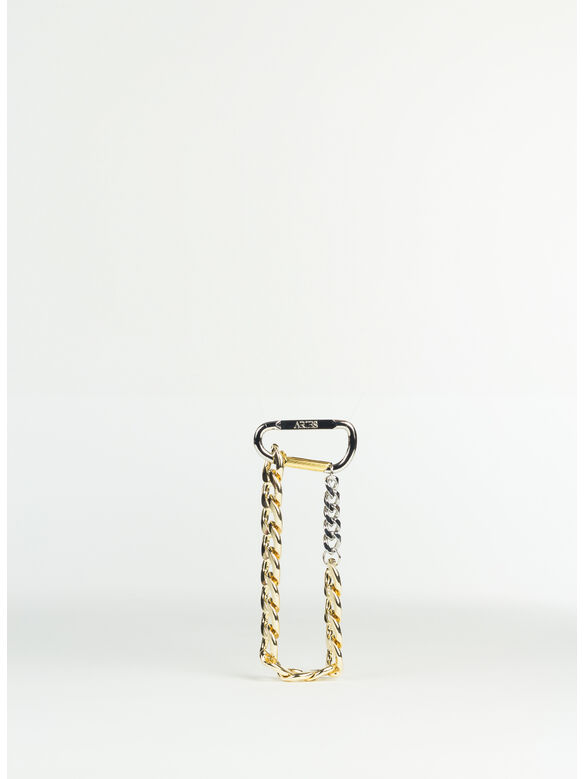 COLLANA CARABINER CHUNKY UNISEX, GOLD GOLD, medium