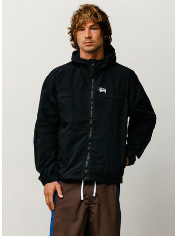 HOODED JACKET LIGHTWEIGHT, 0001 BLACK, small
