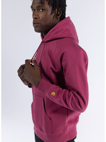 FELPA CON CAPPUCCIO CHASE, 1OFXX PUNCH/GOLD, small