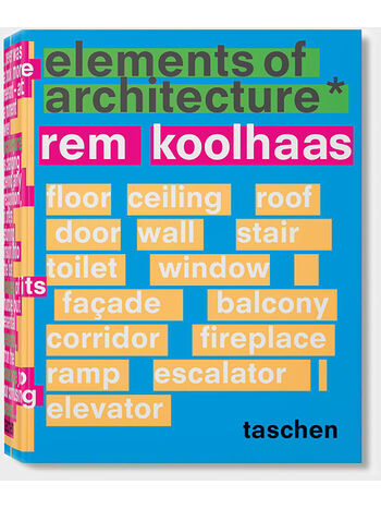 LIBRO KOOLHAAS, ELEMENTS OF ARCHITECTURE, KOOLHAAS, small