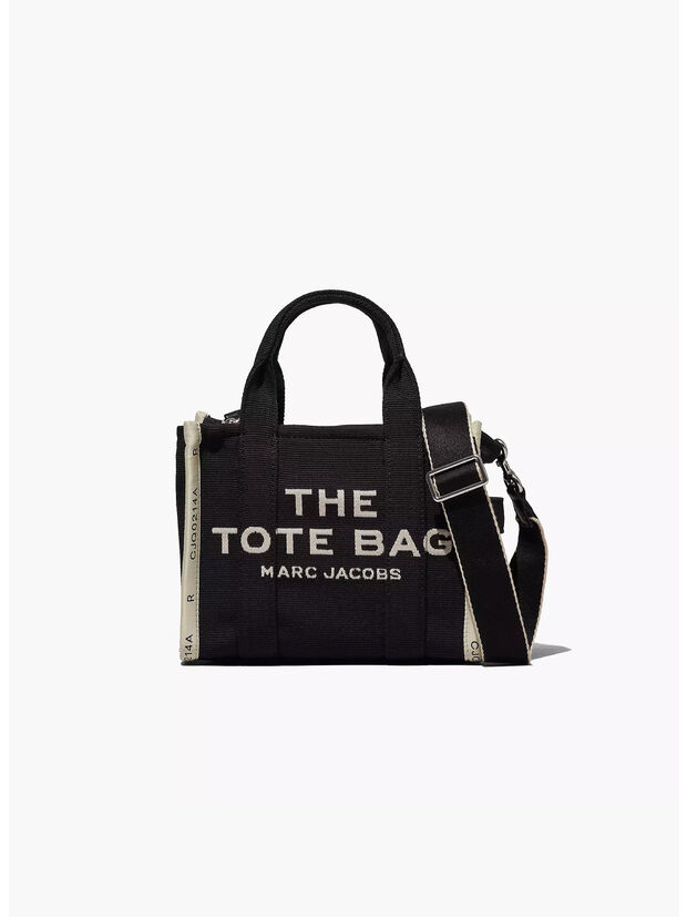 BORSA THE JACQUARD SMALL TOTE, 001 BLACK, large