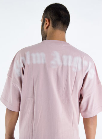 T-SHIRT BLURRED LOGO OVER TEE, 3801MAUVEWHIT, small