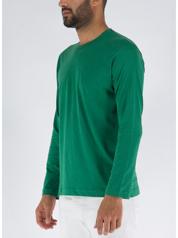 T-SHIRT MENS MANICHE LUNGHE, 2 GREEN, small