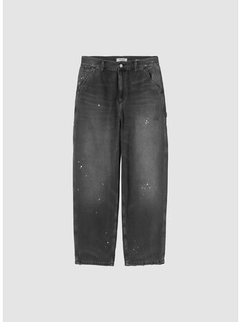PANTALONE SINGLE KNEE, 89EJ Blue, destroy wash, splatter, small