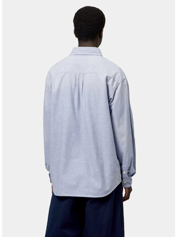 CAMICIA  PAINTER, 010L Blue, worn used, splatter, small