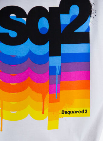 T-SHIRT CON LOGO RAIMBOW, 100, small